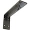 Ekena Millwork Embrey Steel Bracket, Hammered Gray 2"W x 8"D x 4 1/4"H BKTM02X08X04EBHGY - alternate 1